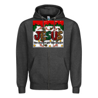 Charcoal Heather jesus the reason for the season Zipper Hoodie - MaliasSmallBusiness