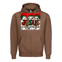 Chestnut jesus the reason for the season Zipper Hoodie - MaliasSmallBusiness