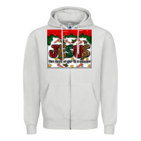 Dove Grey jesus the reason for the season Zipper Hoodie - MaliasSmallBusiness