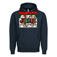 Navy jesus the reason for the season Zipper Hoodie - MaliasSmallBusiness