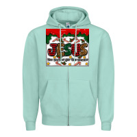 Seafoam jesus the reason for the season Zipper Hoodie - MaliasSmallBusiness