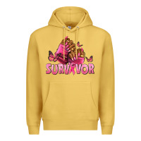 Antique Gold Breast Cancer survivor afro nails Premium Hoodie - NancyCooperArtShop