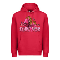 Cardinal Breast Cancer survivor afro nails Premium Hoodie - NancyCooperArtShop