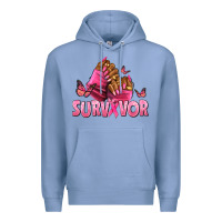 Colony Blue Breast Cancer survivor afro nails Premium Hoodie - NancyCooperArtShop