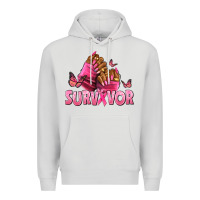 Dove Grey Breast Cancer survivor afro nails Premium Hoodie - NancyCooperArtShop