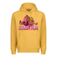 Mustard Breast Cancer survivor afro nails Premium Hoodie - NancyCooperArtShop