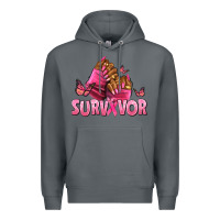 Rock Breast Cancer survivor afro nails Premium Hoodie - NancyCooperArtShop