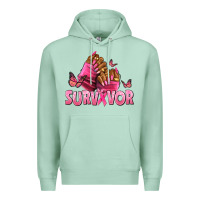 Seafoam Breast Cancer survivor afro nails Premium Hoodie - NancyCooperArtShop