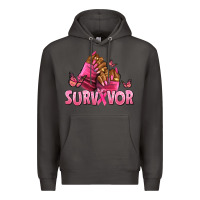 Smoke Breast Cancer survivor afro nails Premium Hoodie - NancyCooperArtShop