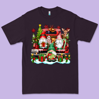Christmas Gnome Truck Premium Tee Designed By Texasbilliewilder