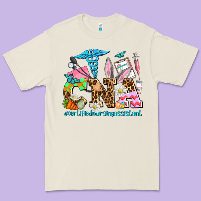 Easter Cna Certified Nursing Assistant Premium Tee Designed By Adodesignshop
