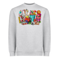 Heather Grey p.e. teacher coffee cups Heavyweight Sweatshirt - NancyCooperArtShop