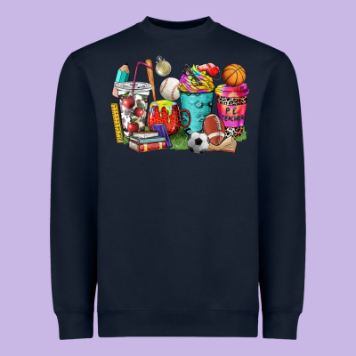 P.e. Teacher Coffee Cups Heavyweight Sweatshirt Designed By Nancycooperartshop