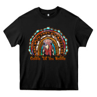 Black gobble till you wobble thanksgiving rainbow Heavy Core Tee - RanaPortraitStore