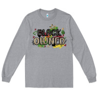 Heather Grey black owned Long Sleeve Tee - MaliasSmallBusiness