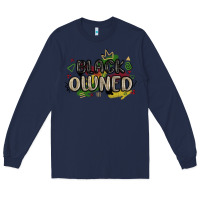 Navy black owned Long Sleeve Tee - MaliasSmallBusiness