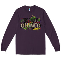 Plum black owned Long Sleeve Tee - MaliasSmallBusiness
