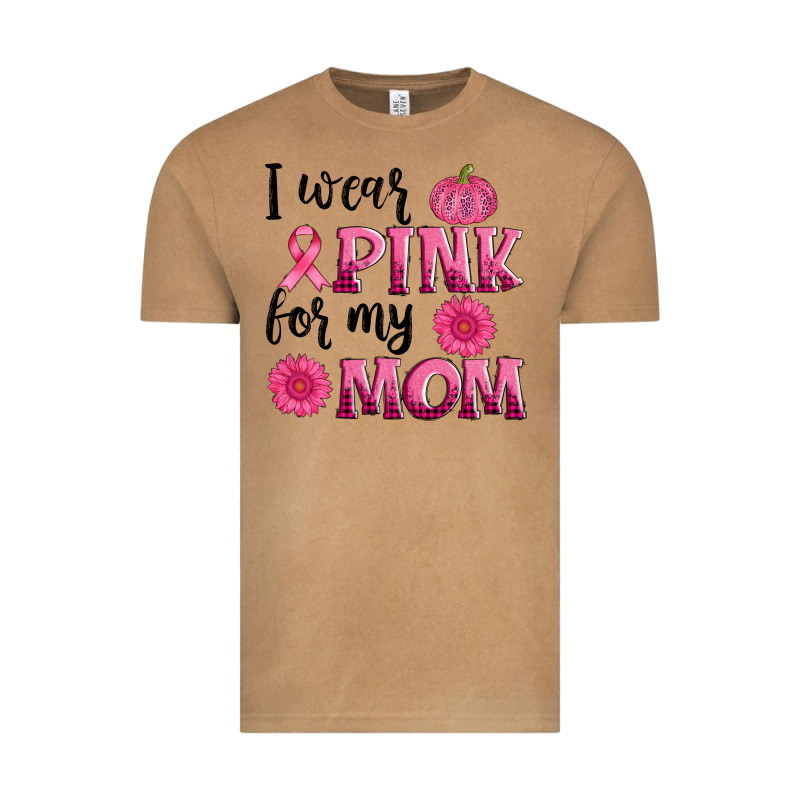 I Wear Pink For My Mom Sunlower And Pumpkin Vintage Tee by AdoDesignShop | Teevron