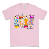 Bubblegum Pink Easter Teacher Life Classic Tee - CowhideDigitalArt