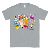 Heather Grey Easter Teacher Life Classic Tee - CowhideDigitalArt