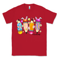 Red Easter Teacher Life Classic Tee - CowhideDigitalArt