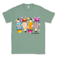 Sage Easter Teacher Life Classic Tee - CowhideDigitalArt