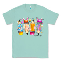 Seafoam Easter Teacher Life Classic Tee - CowhideDigitalArt