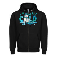 Black baby its cold outside Zipper Hoodie - MaliasSmallBusiness