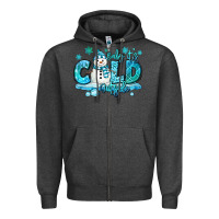 Charcoal Heather baby its cold outside Zipper Hoodie - MaliasSmallBusiness