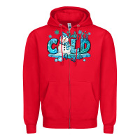 Red baby its cold outside Zipper Hoodie - MaliasSmallBusiness
