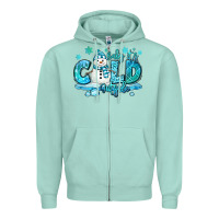 Seafoam baby its cold outside Zipper Hoodie - MaliasSmallBusiness