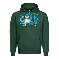 Sports Green baby its cold outside Zipper Hoodie - MaliasSmallBusiness