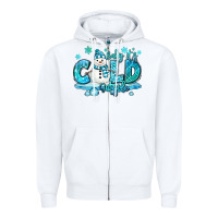 White baby its cold outside Zipper Hoodie - MaliasSmallBusiness