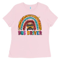 Bubblegum Pink bus driver Ladies Tee - texasbilliewilder
