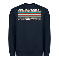 Navy western cowhide serape sunflower mama license plate Heavyweight Sweatshirt - BarkalooDesign