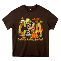 Chocolate Brown fall cna certified nursing assistant Heavy Core Tee - Zillion Design Studio