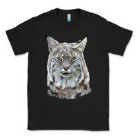 Black Bobcat Head Classic Tee - LillyAllenDesigns