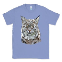 Colony Blue Bobcat Head Classic Tee - LillyAllenDesigns