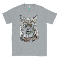 Heather Grey Bobcat Head Classic Tee - LillyAllenDesigns