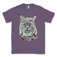 Lavender Bobcat Head Classic Tee - LillyAllenDesigns