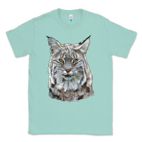 Seafoam Bobcat Head Classic Tee - LillyAllenDesigns
