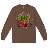 Chestnut feliz navidad cactus Long Sleeve Tee - JahusDesignShop