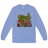 Colony Blue feliz navidad cactus Long Sleeve Tee - JahusDesignShop