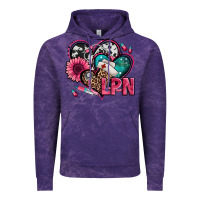 Cloud Purple lpn licensed practical nurse hearts Vintage Hoodie - Jasminsmagicworld
