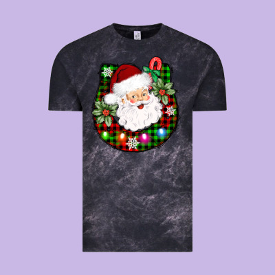 Horseshoe Santa Vintage Tee Designed By Adodesignshop