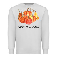 Dove Grey Happy Fall Y all Premium Sweatshirt - Bettercallsaul