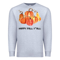 Heather Grey Happy Fall Y all Premium Sweatshirt - Bettercallsaul