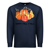 Navy Happy Fall Y all Premium Sweatshirt - Bettercallsaul
