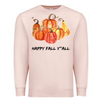 Pale Pink Happy Fall Y all Premium Sweatshirt - Bettercallsaul