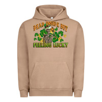 Pigment Burro Dead inside but feeling lucky St. Patrick's Day Urban Hoodie - CowGirlArtShop